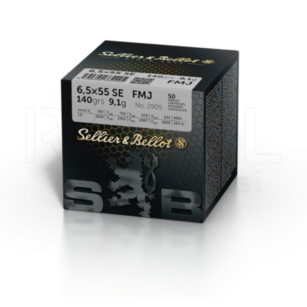 Naboj Sellier Bellot 6,5X55 SE FMJ (50), 9,1G