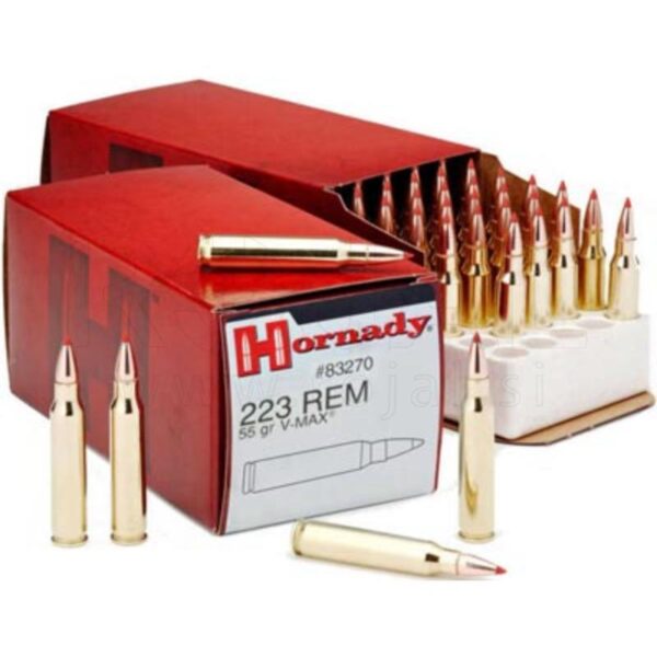 HORNADY 83270 AMMO 223 REM 55GR V-MAX 50/500