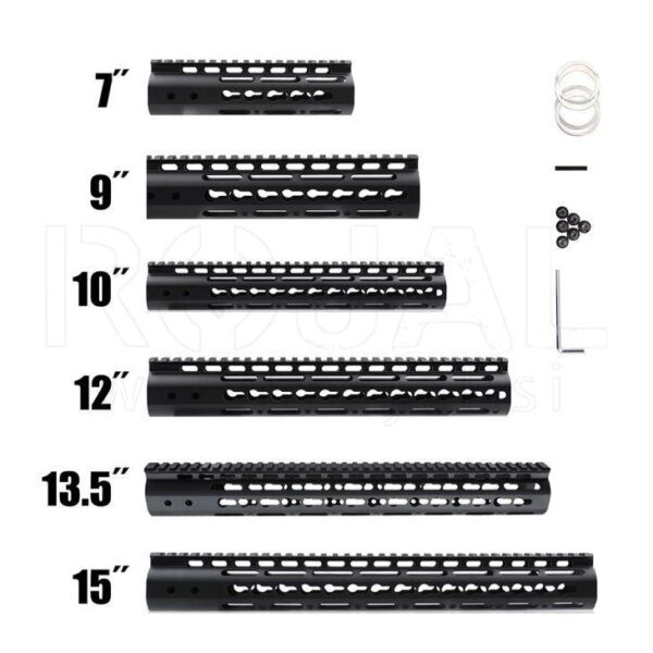RAIL 7" STROKE MLOK handguard - Black