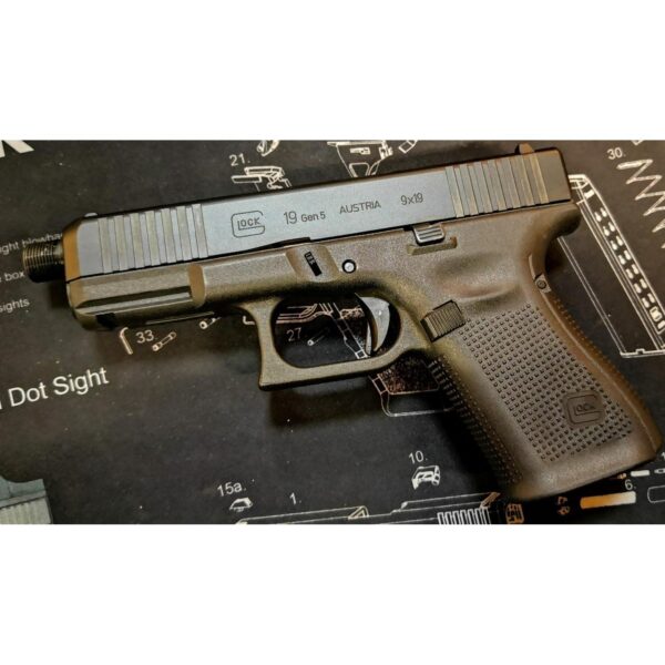 Rezervna cev Glock 19 / 45 z navojem m13x1 LH