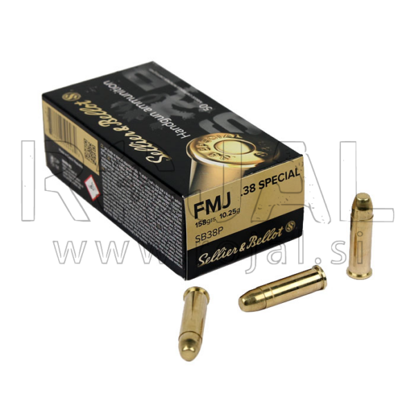 Naboj Sellier Bellot .38SPECal FMJ10,25