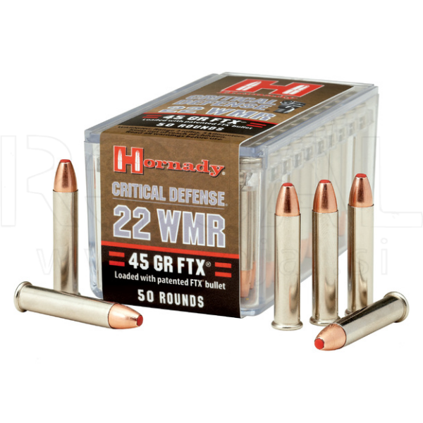 Naboj Hornady .22 WMR FTX Critical Defense 45gr
