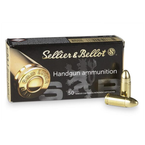 Naboj Sellier Bellot 9mm FMJ 8g 50pcs