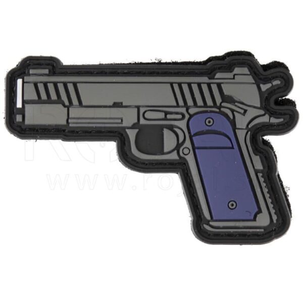 Patch PVC 1911 Silver Blue