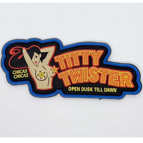 Patch PVC Titty Twister Blue